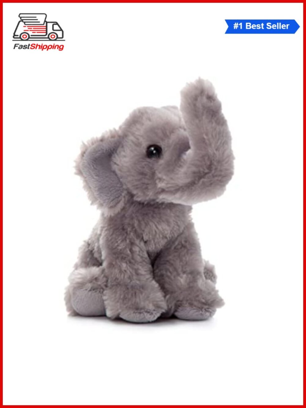Elephant Stuffed Animal Plushie Realistic Safari Toy for Kids Gift